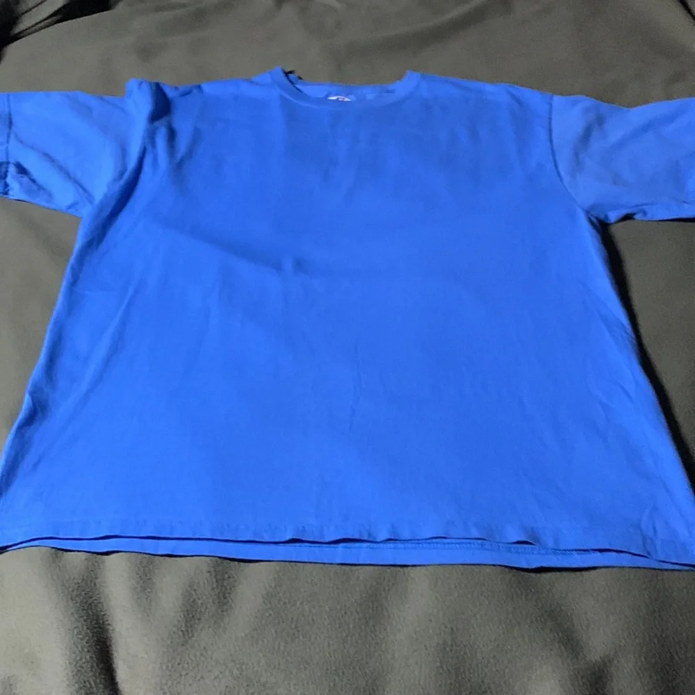 Lot of 2 Russell Athletics blue, short sleeve t-shirts.  Size Large - Picture 3 of 11